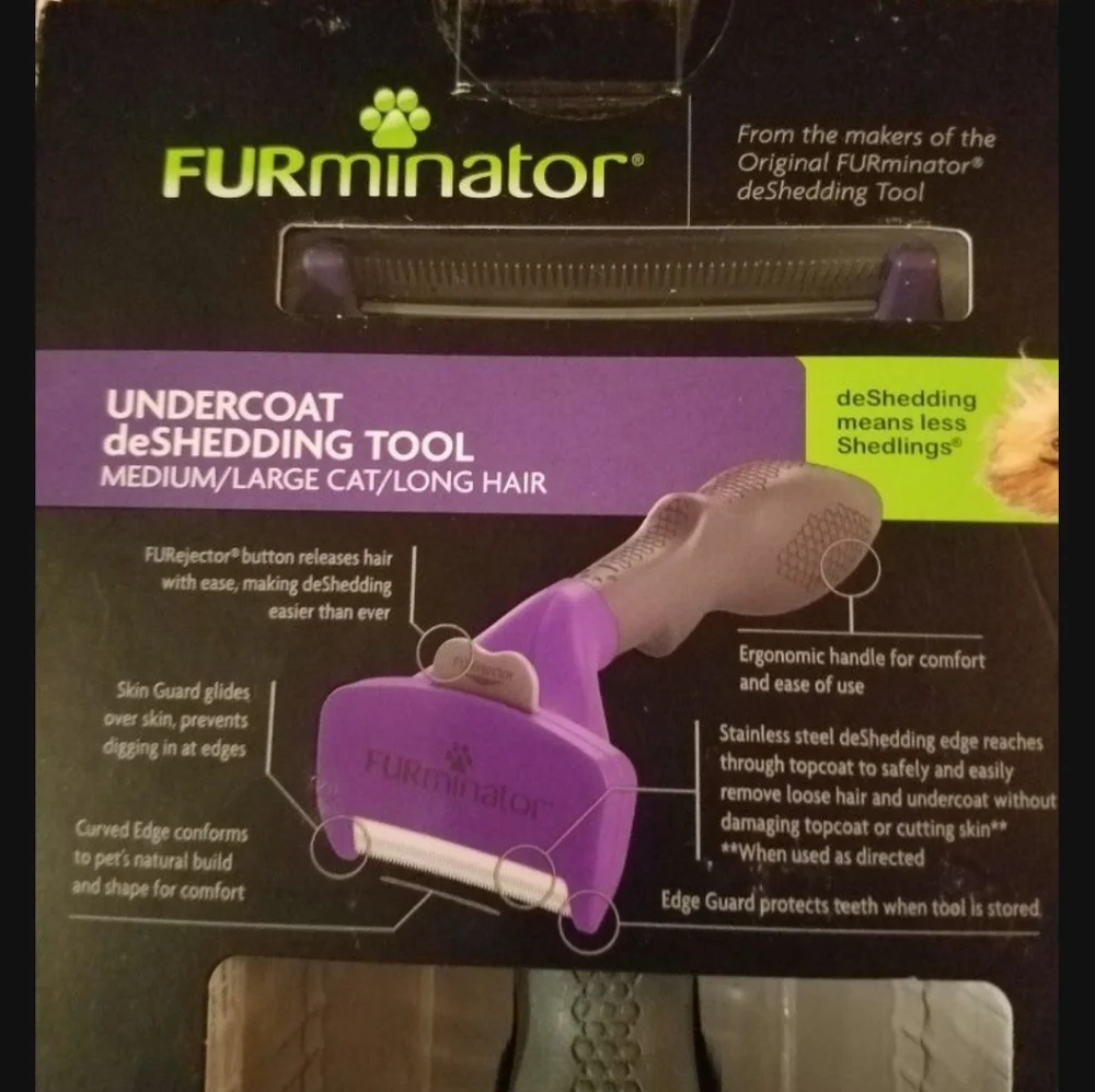 FURminator Deshedding Tool (Long Hair Cats)